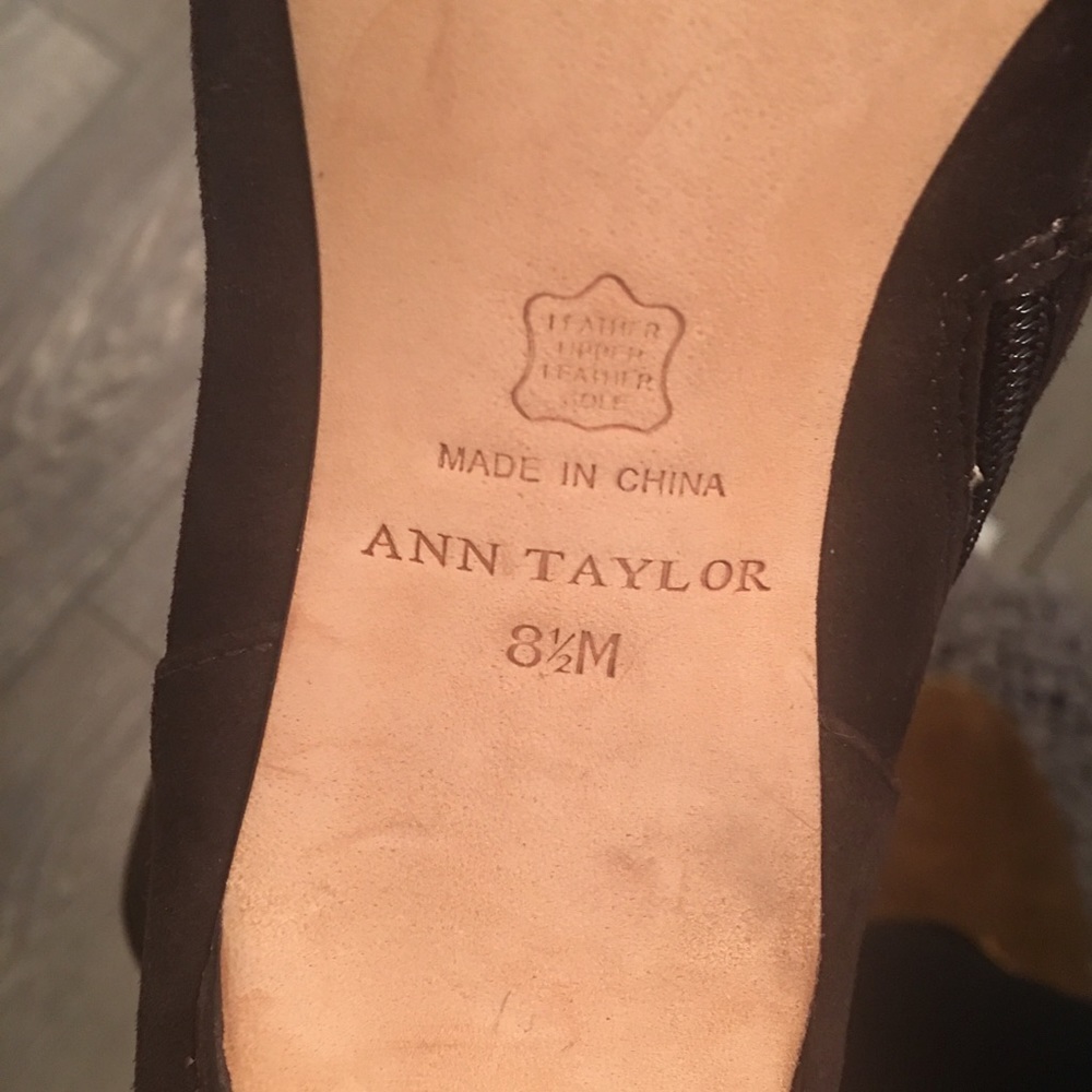 Ann Taylor Brown Suede Boots - Picture 3 of 4